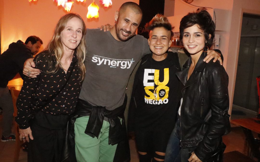 Nanda Costa, Debora Colker e Lanlan na Casa Rio